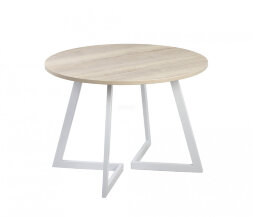 Стол круглый Гермес 940 опора белая