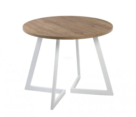 Стол круглый Гермес 940 опора белая 