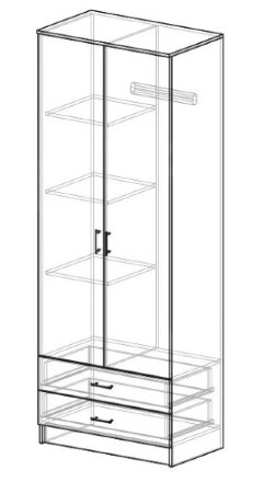 Шкаф Дуэт Беатрис 