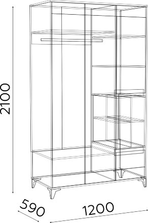 Шкаф универсальный Гринвич (м9) 