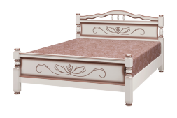 Кровать из массива Карина-5, дуб молочный