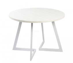 Стол круглый Гермес 1050 опора белая