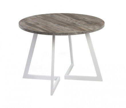 Стол круглый Гермес 1050 опора белая 