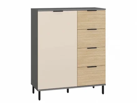 Комод Марвэл 16.234.01, тёмно-серый 