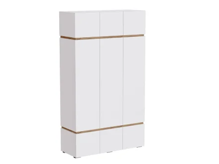 Шкаф 3-х створчатый Аркон, Белый / Дуб вотан 