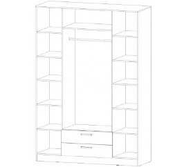 Шкаф 4-х створчатый Коста-Рика, ясень шимо 