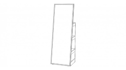 Зеркало напольное Регина, Сандал