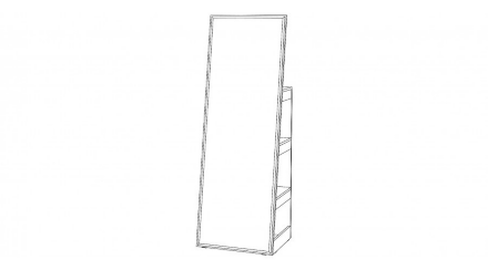 Зеркало напольное Регина, Сандал 