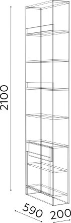 Стеллаж Гринвич (м10) 