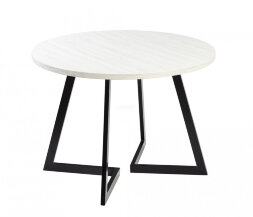 Стол раздвижной круглый Рим 940 опора черная