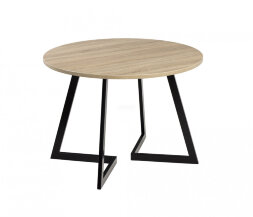 Стол раздвижной круглый Рим 940 опора черная