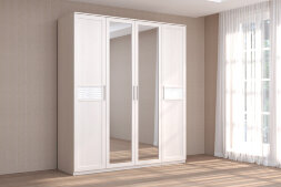 Шкаф 4 двери 2 зеркала КЭТ-4, бодега 