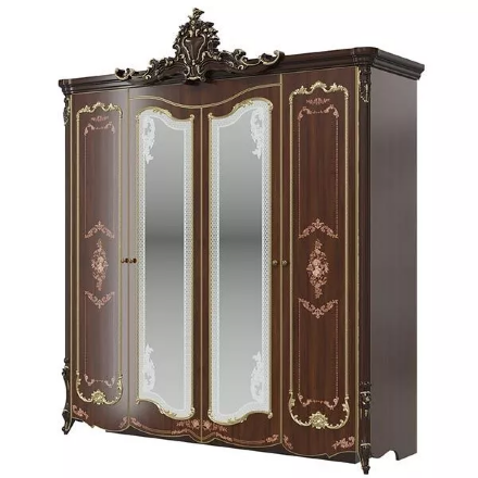 Шкаф 4-х дверный Шейх, Орех 