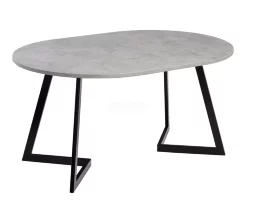 Стол раздвижной круглый Рим 1050 опора черная