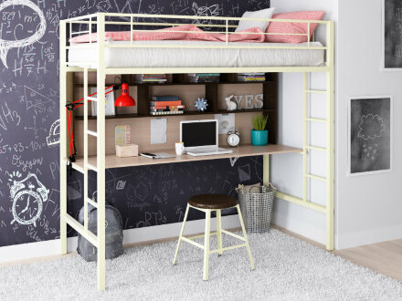 Кровать-чердак Севилья 1.2 с полкой 