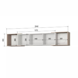 Полка 2040 Зефир