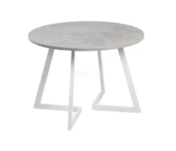 Стол раздвижной круглый Рим 940 опора белая