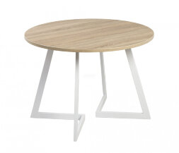 Стол раздвижной круглый Рим 940 опора белая