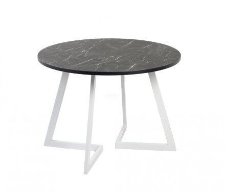 Стол раздвижной круглый Рим 940 опора белая 