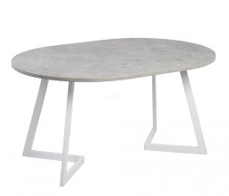 Стол раздвижной круглый Рим 940 опора белая