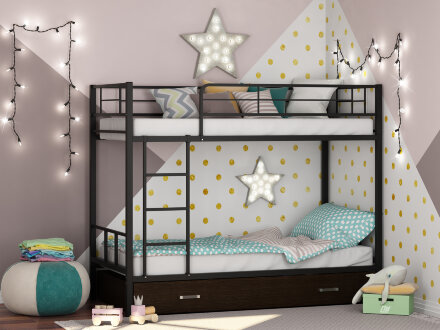 Кровать двухъярусная Севилья 2Я с ящиком 