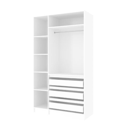 Шкаф 1200 Парус, белый/вотан 