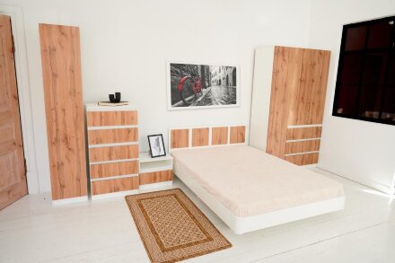 Шкаф 1200 Парус, белый/вотан 