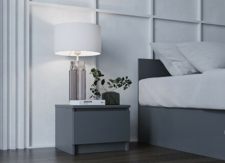 Тумба прикроватная Мори ТПМ 400.1 графит 
