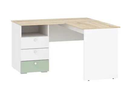 Стол письменный угловой Банни, макарун 