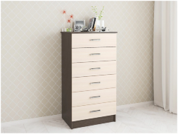  Комод Катрин-4, Венге/Дуб молочный