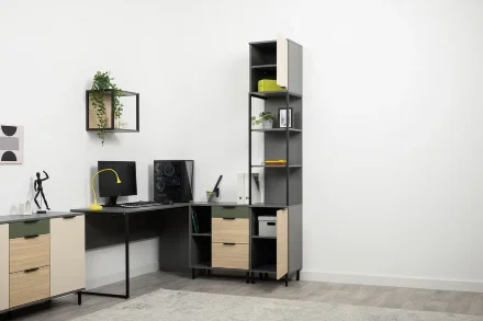 Стеллаж 16.426 Марвэл, тёмно-серый 