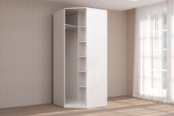 Шкаф угловой с зеркальной дверью КЭТ-4, бодега  