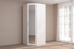 Шкаф угловой с зеркальной дверью КЭТ-4, бодега  