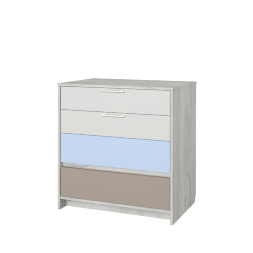 Комод Зефир, голубой 
