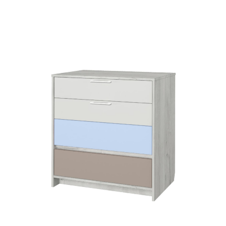 Комод Зефир, голубой  