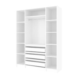 Шкаф 1600 Парус, белый/вотан