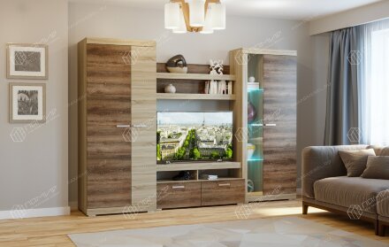 Тумба малая ТМС-1200 Соната, Сонома/Сакраменто 