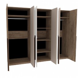 Шкаф 6-створчатый Кара