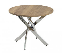 Стол круглый Фиеро 900 опора хром