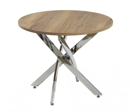Стол круглый Фиеро 900 опора хром 