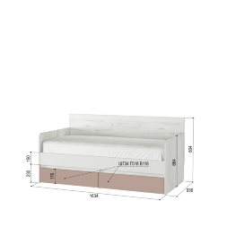 Кровать-тахта 1,6 Зефир