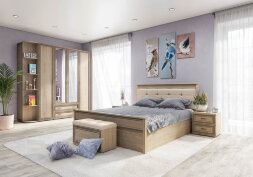 Кровать Ливорно, дуб сонома