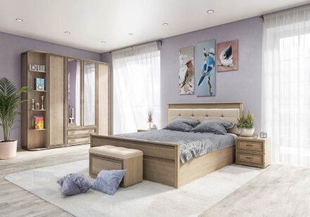 Кровать Ливорно, дуб сонома 