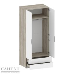 Шкаф 2 двери 2 ящика с зеркалами ШК-3006 Анима 