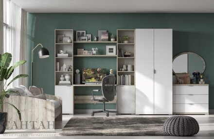 Шкаф 2 двери 2 ящика с зеркалами ШК-3006 Анима  