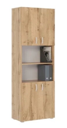 Стеллаж Офис 800 6 полок, 2 комплекта дверей 