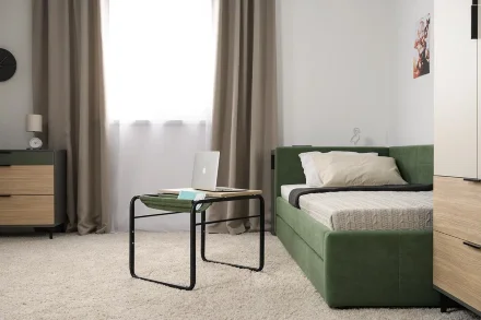 Стол журнальный 12.122 Марвэл, тёмно-серый 