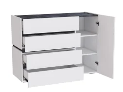 Комод Аркон, Белый / Бетон темный