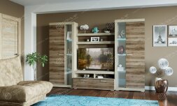 Шкаф-витрина ШВС-800 Соната, Сонома/Сакраменто