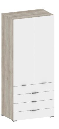 Шкаф 2 двери 4 ящика ШК-3007 Анима  